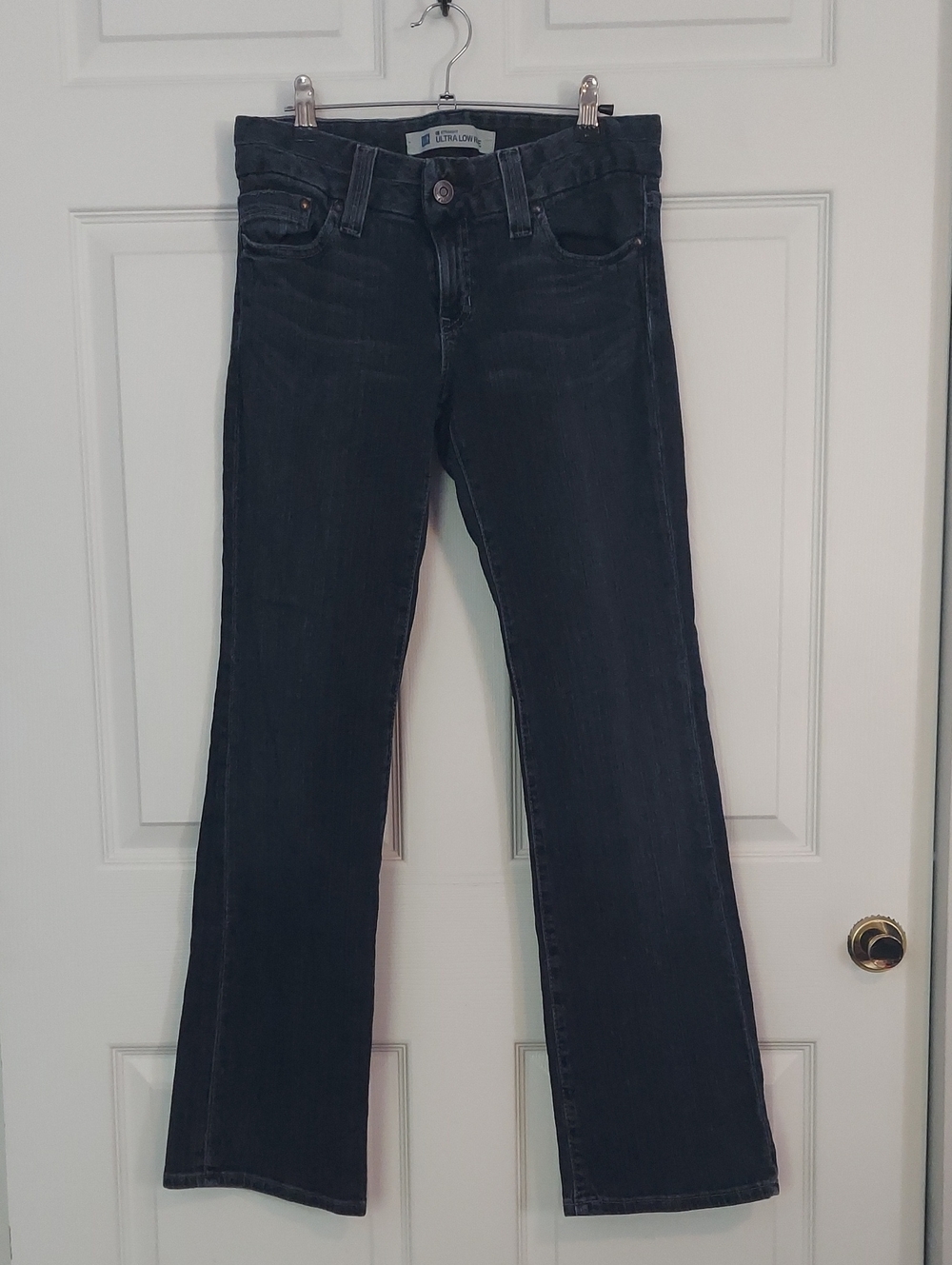 Vintage 2007 Gap Ultra Low Rise Straight Jeans Dark Wash Y2K